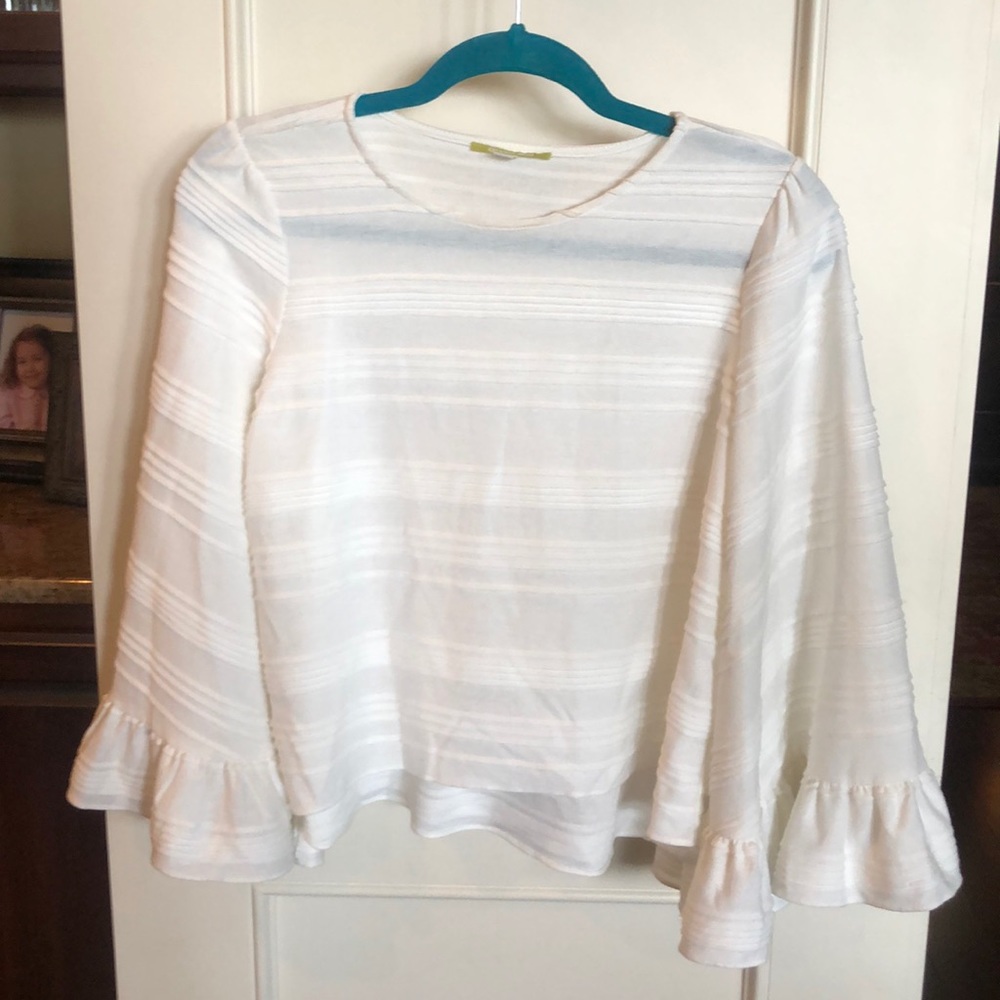 White Stripped Top